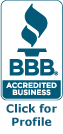 A bbb accredited business seal.