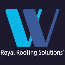 A royal roofing solutions logo