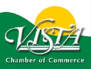 A picture of the vista chamber of commerce logo.